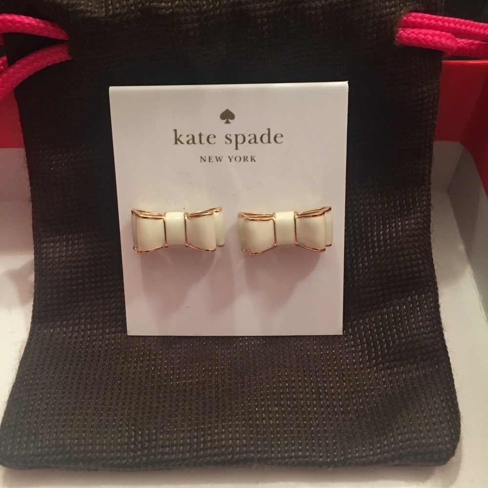 Authentic Kate Spade Moon River Cream Stud Earring